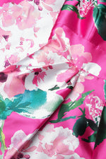 V-Neck Sleeveless A-Line Flowers Floral Print Evening Dress