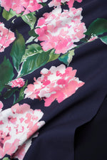 Sleeveless Jumpsuit Flowers Floral Print Side Slit Evening Dress