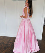 A Line Satin Beaded Long Prom Dresses Sweetheart Evening Party Gowns for Women