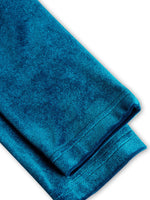 Elegant Midnight Blue Velvet Wrap Midi Dress