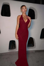 Lussooy Sequins Glamorous One Shoulder Spaghtti Strap Long Pleated Prom Dress with Split