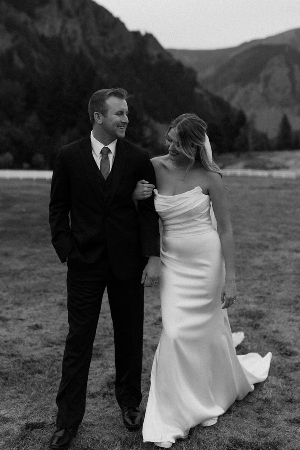 Romantic Mermaid Cowl Neck Wedding Dresses