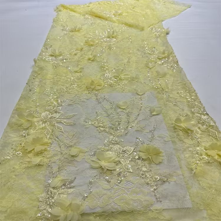 Yellow A-Line Floor-Length Strapless Sweetheart Evening Gowns with Appliques