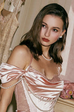 Retro Style Mermaid Off the Shoulder Pink Long Party Dress with Ruffles