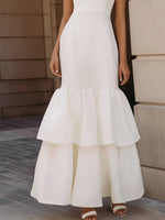 Sleeveless Tiered Ruffle Hem Maxi Dress