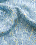 Blue One Shoulder A-line Bows Evening Dress