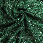 Sequins V-Neck Long Sleeve A-Line Evening Dress