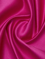 Fuchsia V-Neck Long Sleeve Floral Print Flowers A-Line Mother of the Bride Dress