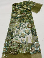 V-Neck Sleeveless Flowers Floral Print Mermaid Court Train Evening Dress