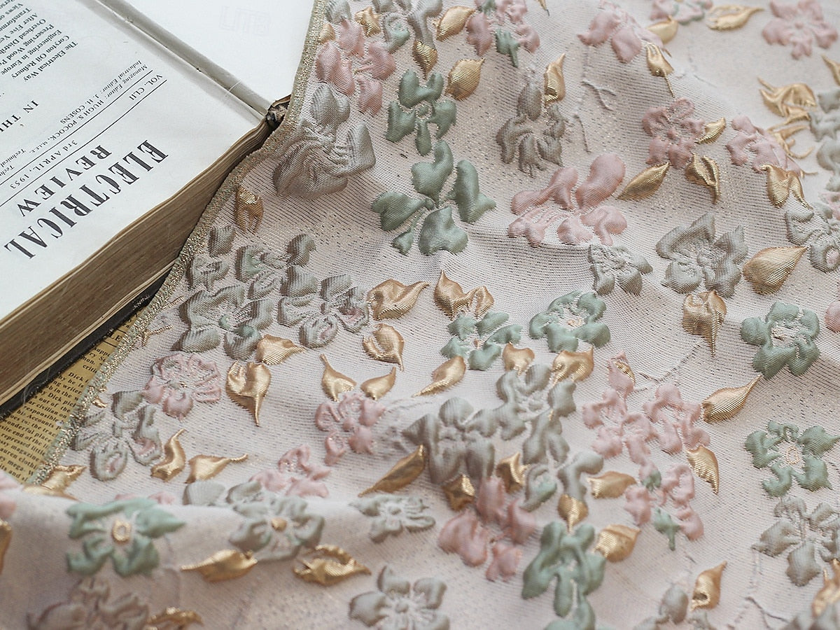 Bow Sleeveless A-Line Floral Print Tea-Length Evening Dress