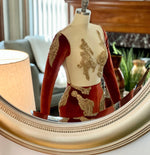 Applique Long Sleeveless Sequins Mermaid Side Slit Prom Dress