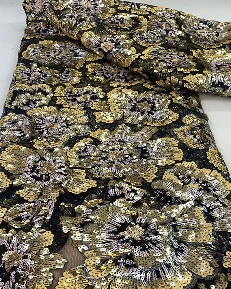 One Shoulder Long Sleeve Flowers Floral Print Mermaid Floor-Length Evening Dress