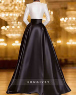 Elegant Long Sleeve A-Line Floor-Lenght Evening Dress