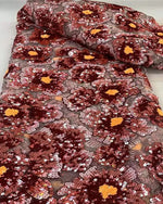 One Shoulder Long Sleeve Flowers Floral Print Mermaid Floor-Length Evening Dress