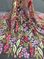 V-Neck Sleeveless Flowers Floral Print Court Train Mermaid Evening Dress