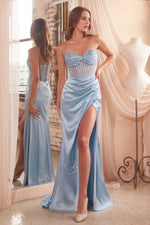 Beaded Corset Formal Prom Dress