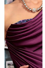 Sheath One Shoulder Sleeveless Floor Length Mother Dresses