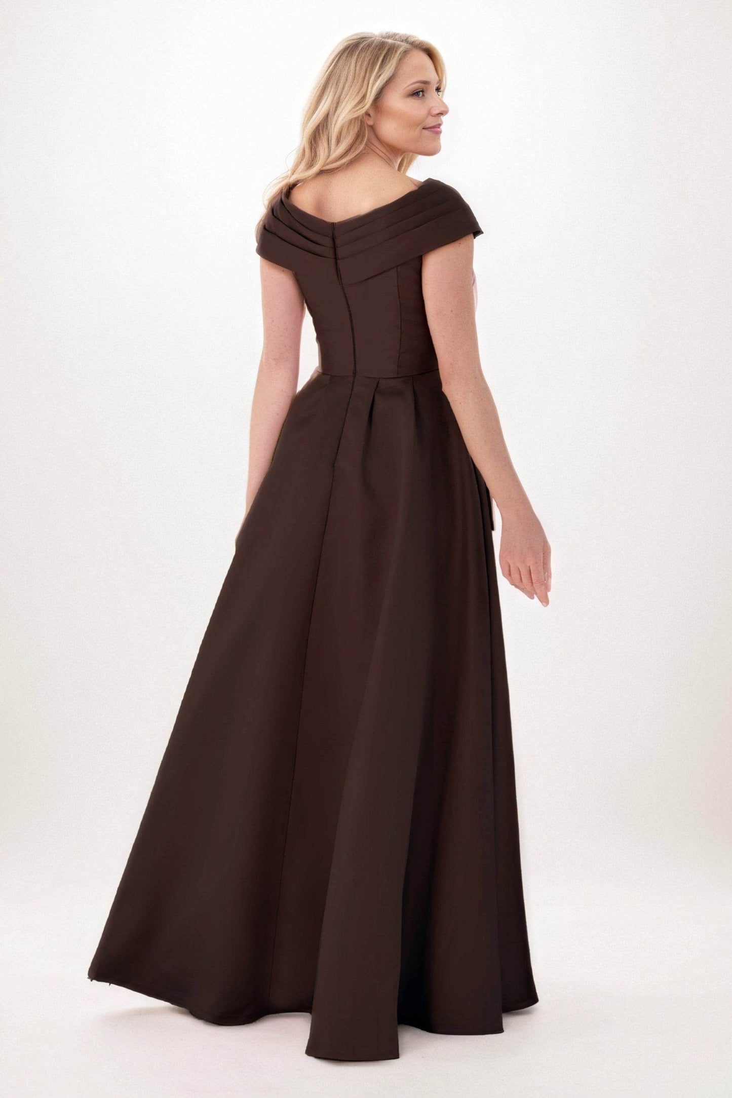 A-Line Maxi Satin Mother of the Bride Dresses