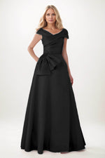 A-Line Maxi Satin Mother of the Bride Dresses