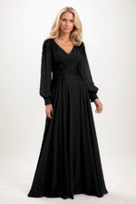 A-Line Maxi Chiffon Mother of the Bride Dresses