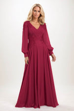 A-Line Maxi Chiffon Mother of the Bride Dresses