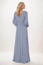 A-Line Maxi Chiffon Mother of the Bride Dresses