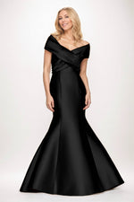 Trumpet-Mermaid Maxi Satin Mother of the Bride Dresses