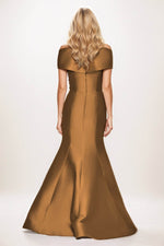 Trumpet-Mermaid Maxi Satin Mother of the Bride Dresses