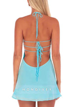 Chic A Line Spaghetti Straps Yellow Short Homecoming Dress with Sequins