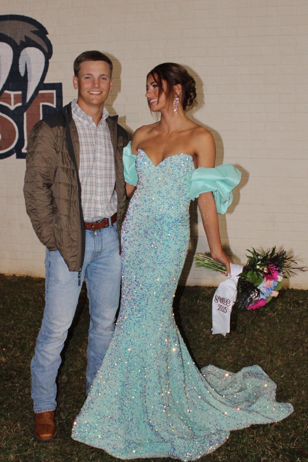Tiffany Blue Sweetheart Sequin Mermaid Prom Dress