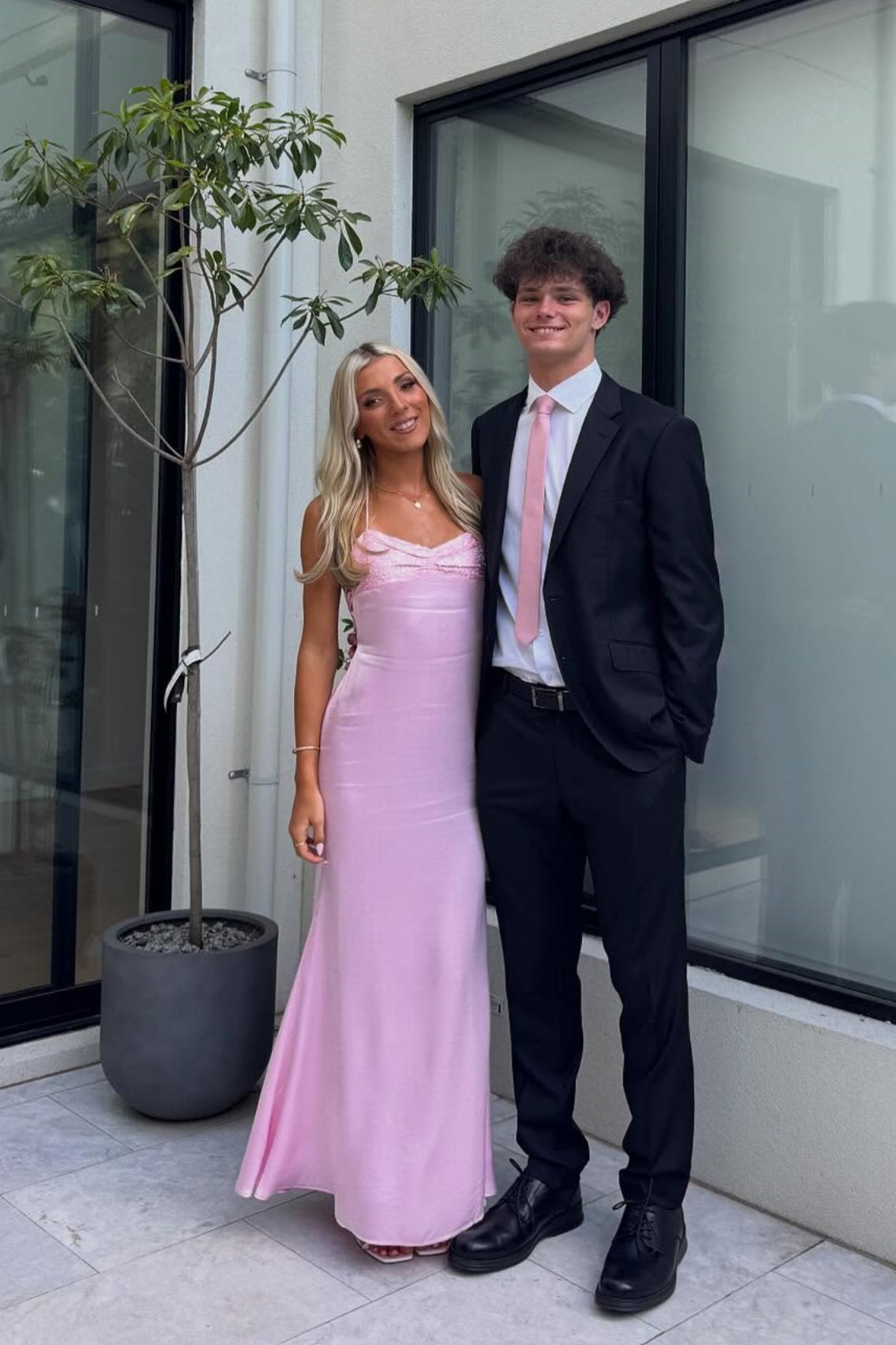 Light Blue Spaghetti Straps Long Backless Dress