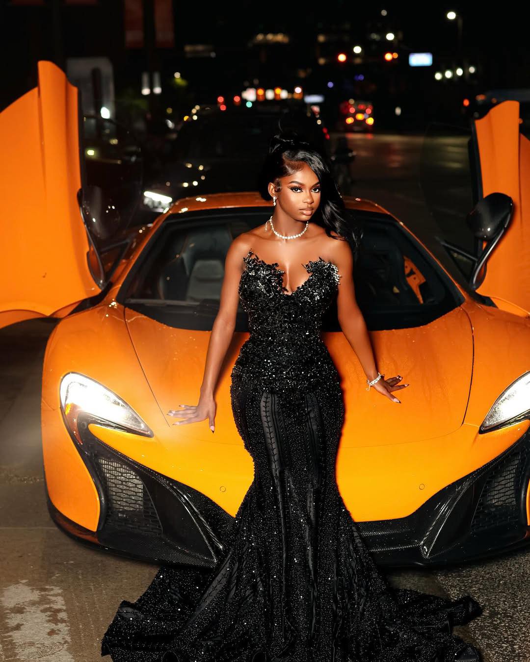 Sparkly Mermaid Sweetheart Sequined With Beads Formal Gowns Evening Maxi Prom Dress Bodycon For Women Party