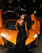 Sparkly Mermaid Sweetheart Sequined With Beads Formal Gowns Evening Maxi Prom Dress Bodycon For Women Party