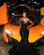 Sparkly Mermaid Sweetheart Sequined With Beads Formal Gowns Evening Maxi Prom Dress Bodycon For Women Party