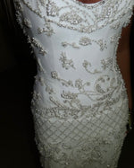 Spaghetti Straps Sleeveless Backless Applique Mermaid Prom Dress