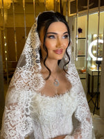 A-Line Floor-Length Off the Shoulder Long Sleeve Wedding Dress