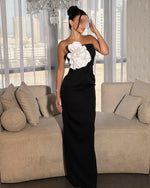 Formal Strapless Sleeveless Ruffles Mermaid Women Evening Dress