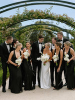 Simple Strapless Sleeveless Mermaid Floor-Length Wedding Dress