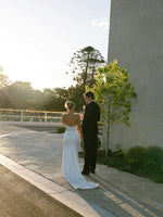 Simple Strapless Sleeveless Mermaid Floor-Length Wedding Dress