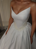 Sweetheart Cape Short Sleeve A-Line Floor-Length Wedding Dress