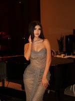 Sequins Sweetheart Sleeveless Mermaid Floor-Length Evening Dress