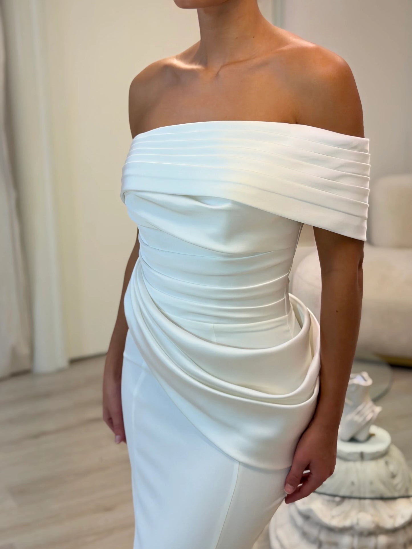 Elegant One Shoulder Sleeveless Mermaid Floor-Length Evening Dress