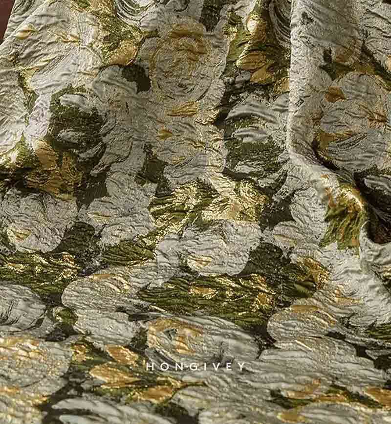 V-Neck Long Sleeve A-Line Flowers Slit Evening Dress