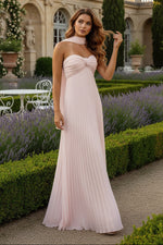 Strapless Chiffon Sleeveless A-Line Formal Dresses