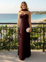 Strapless Chiffon Sleeveless A-Line Formal Dresses