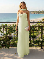 Strapless Chiffon Sleeveless A-Line Formal Dresses