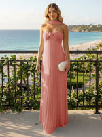 Strapless Chiffon Sleeveless A-Line Formal Dresses