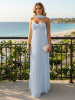 Strapless Chiffon Sleeveless A-Line Formal Dresses