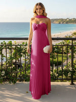Strapless Chiffon Sleeveless A-Line Formal Dresses