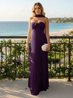 Strapless Chiffon Sleeveless A-Line Formal Dresses